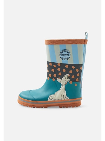 Reima Gummistiefel "Moomin" in Orange/ Türkis