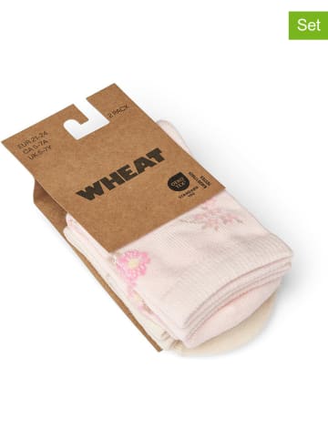 Wheat 2er-Set: Socken "Luna" in Creme/ Rosa