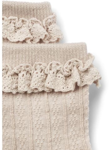 Wheat Wollen sokken beige