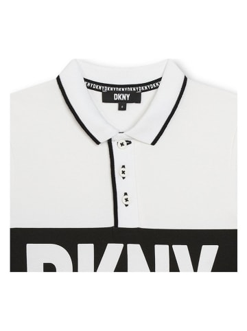 DKNY Poloshirt in Schwarz/ Weiß