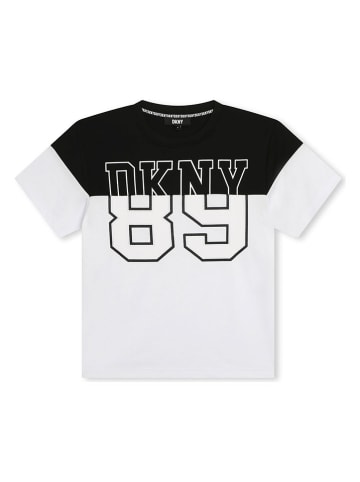 DKNY Koszulka w kolorze biało-czarnym