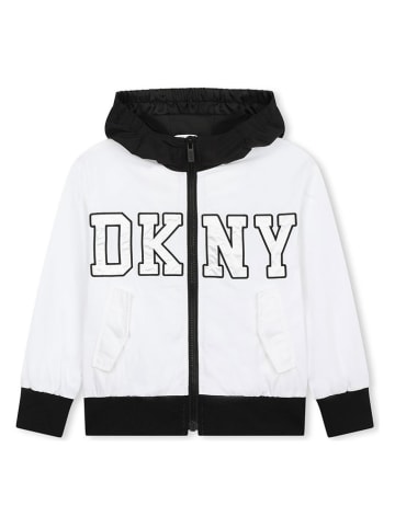 DKNY Übergangsjacke in Schwarz/ Weiß