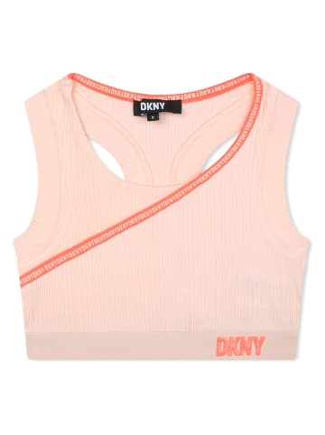 DKNY Biustonosz sportowy w kolorze jasnoróżowym