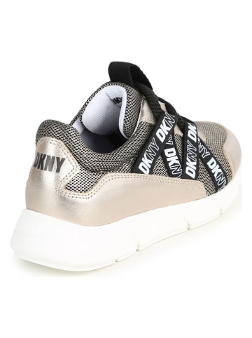 DKNY Sneakersy w kolorze beżowo-czarnym