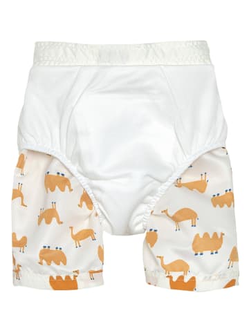Lässig Badeshorts in Creme