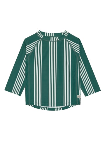 Lässig Badeshirt in Grün/ Weiß