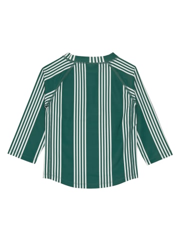 Lässig Badeshirt in Grün/ Weiß