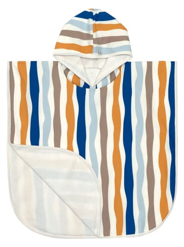 Lässig Badeponcho in Bunt/ Creme