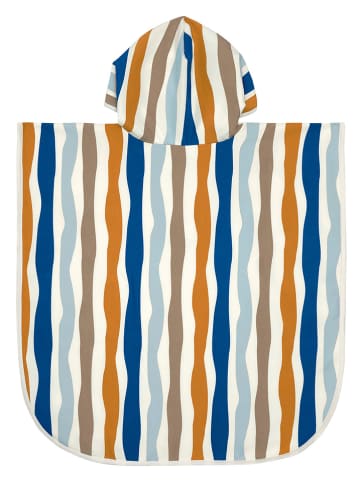 Lässig Badeponcho in Bunt/ Creme