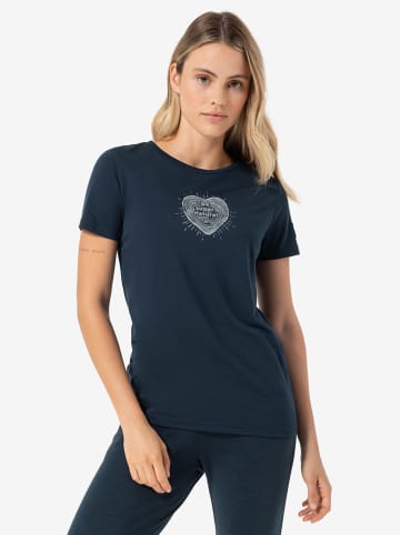 super.natural Shirt ''Heartwood Tee'' in Dunkelblau
