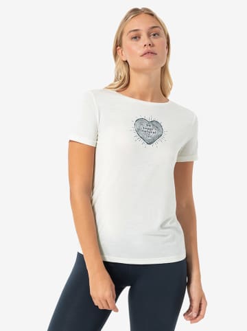 super.natural Shirt "Heartwood Tee" wit