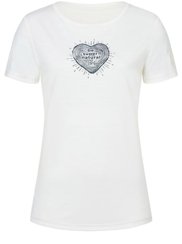 super.natural Shirt ''Heartwood Tee'' in Weiß