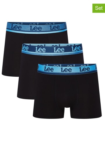 LEE Underwear 3er-Set: Boxershorts "Hainey" in Schwarz