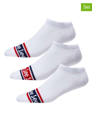 LEE Underwear 3er-Set: Socken "Jaccie" in Weiß/ Dunkelblau/ Rot