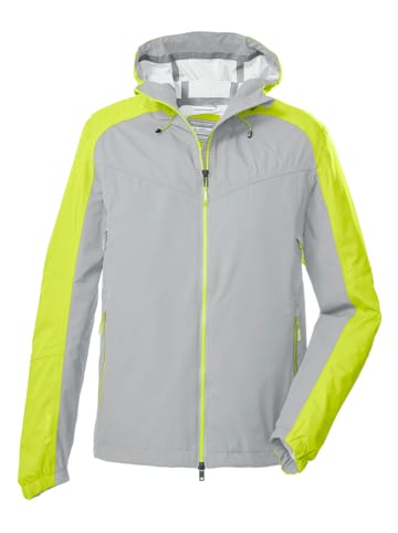 Killtec Funktionsjacke "KOS 38" in Grau/ Gelb