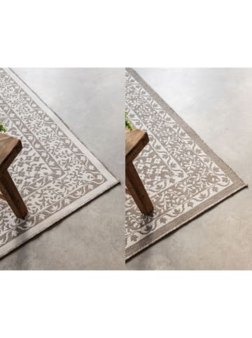Elle Decoration Dywan zewnętrzny "Gemini" w kolorze beżowo-kremowym