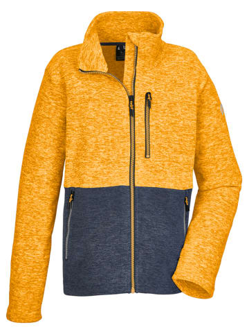 Killtec Fleecejacke  in Gelb/ Dunkelblau