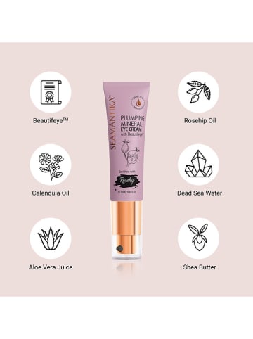 SEAMÁNTIKA Oogcrème "Plumping Mineral - Rose Hip Fruit Oil", 25 ml
