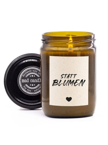 Mad Candle Duftkerze "Statt Blumen" in Braun - 360 g