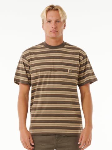 Rip Curl Koszulka w kolorze brązowo-beżowym