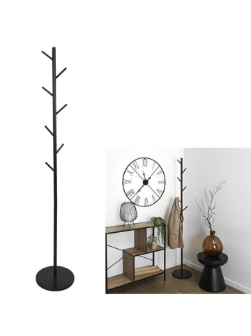 THE HOME DECO FACTORY Wieszak w kolorze czarnym na ubrania - 27 x 173 x 27 cm