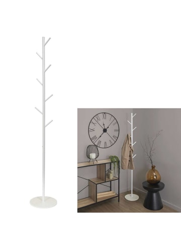 THE HOME DECO FACTORY Garderobenständer in Weiß - (B)27 x (H)173 x (T)27 cm