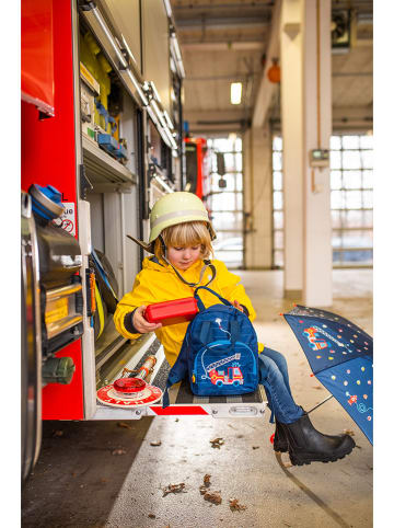 Die Spiegelburg Rucksack "Feuerwehr (Wenn ich mal groß bin)" in Blau - (L)22 x (B)26 cm
