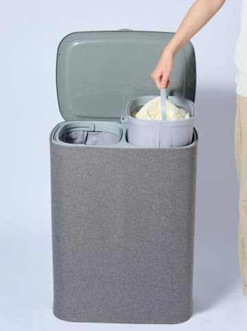 Kitchen Move Wasmand "Sven" grijs - (B)56 x (H)69 x (D)40 cm - 90 l