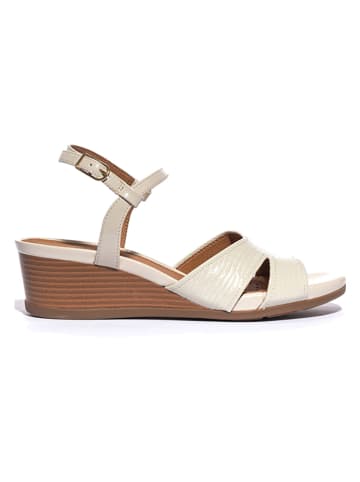 Geox Keilsandaletten "Marykarmen" in Creme