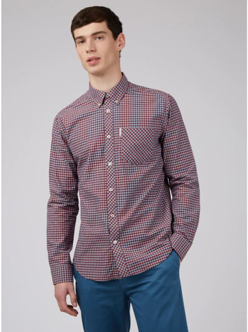 Ben Sherman Hemd in Rot/Blau