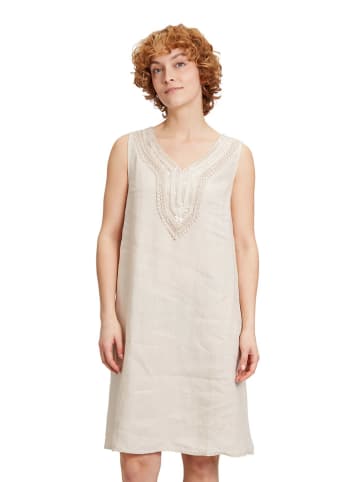 CARTOON Leinen-Kleid in Creme