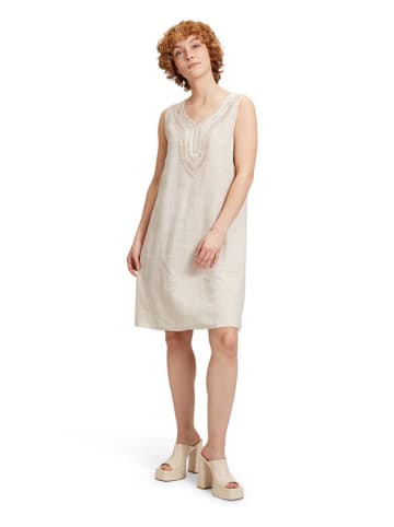 CARTOON Leinen-Kleid in Creme