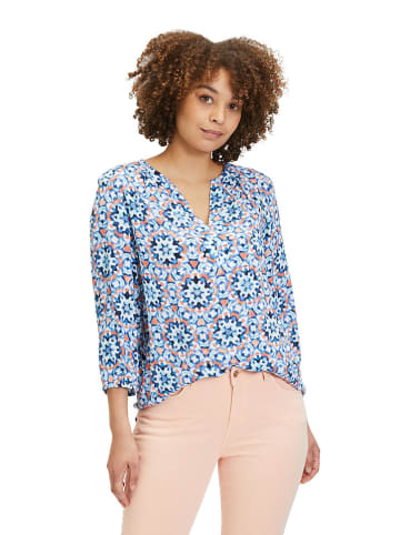 CARTOON Bluse in Hellblau/Orange