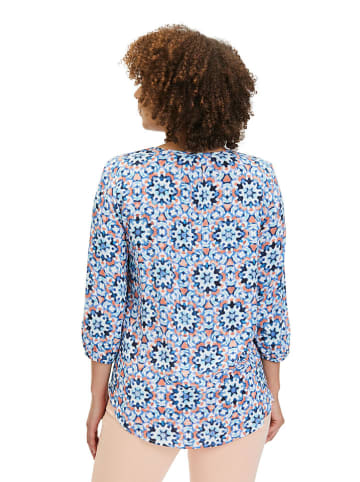 CARTOON Bluse in Hellblau/Orange