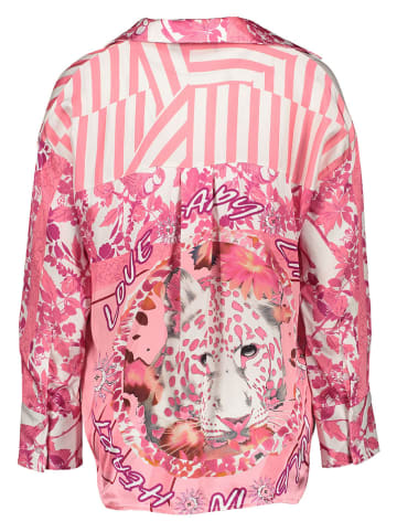miss goodlife Bluse in Pink/ Weiß