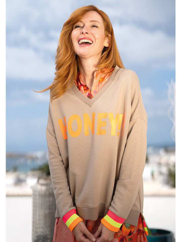 miss goodlife Sweatshirt in Beige
