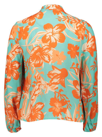 miss goodlife Bluse in Orange/ Türkis