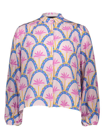 miss goodlife Bluse in Blau/ Pink