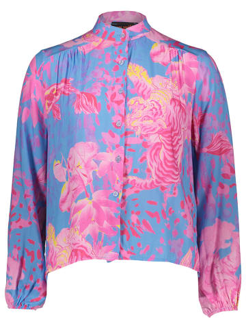 miss goodlife Bluse in Blau/ Pink