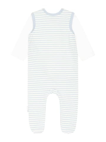 Steiff 2tlg. Outfit in Weiß/ Hellblau
