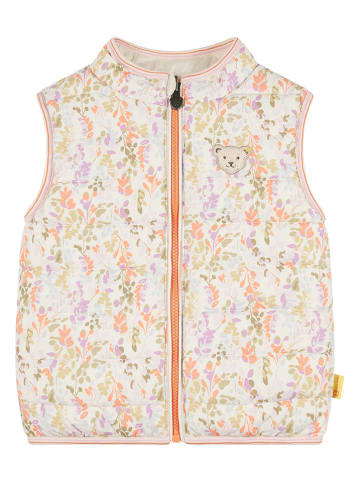 Steiff Steppweste in Creme/ Bunt