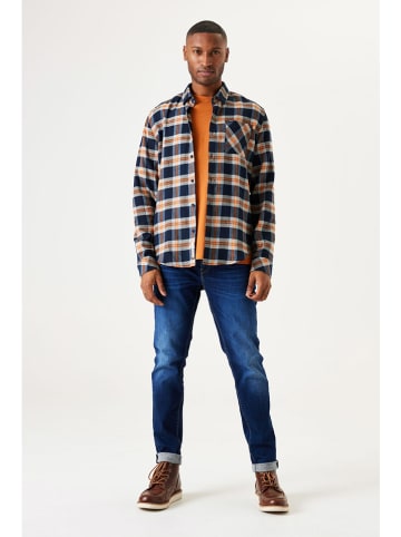 Garcia Blouse donkerblauw/oranje