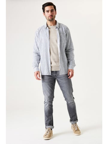 Garcia Blouse wit/donkerblauw