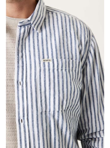Garcia Blouse wit/donkerblauw