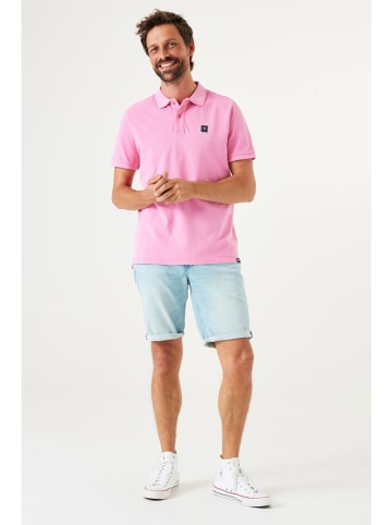Garcia Koszulka polo w kolorze jasnoróżowym