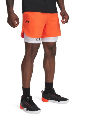 Under Armour Szorty sportowe "Vanish Elite" w kolorze pomarańczowym