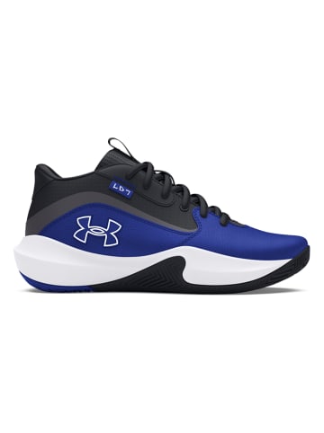 Under Armour Buty "Lockdown 7" w kolorze niebiesko-czarnym do koszykówki