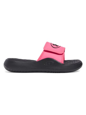 Under Armour Pantoletten "Ignite Pro 8" in Schwarz/ Pink