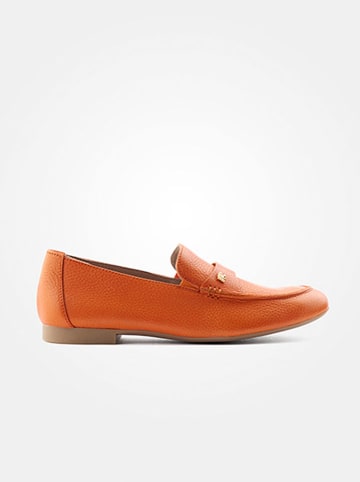 Paul Green Leder-Mokassins in Orange