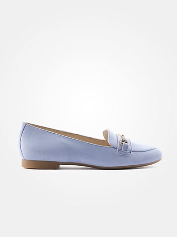 Paul Green Leder-Mokassins in Hellblau